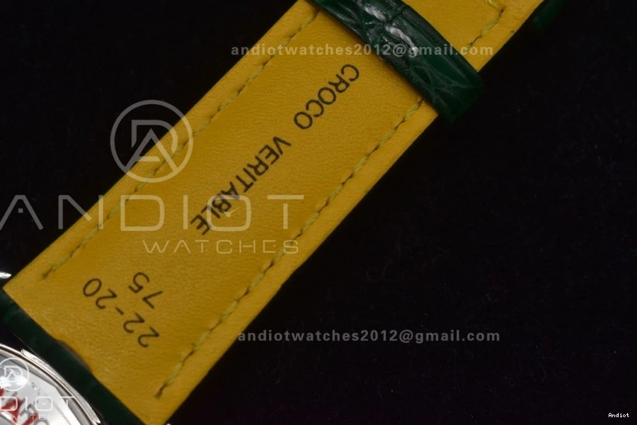 Edition  41mm Navitimer 1:1 Dial Leather Green Best TF A2824 on 0425